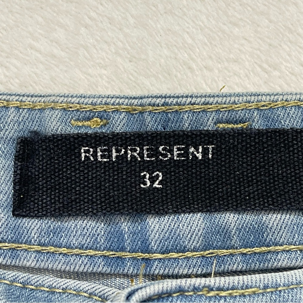 REPRESENT WOMENS SIZE 32 DISTRESSED JEANS - Picture 4 of 7